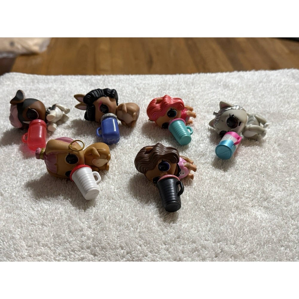 LOL Surprise Pets Winter Disco Lot Of 6  With Drink Cup